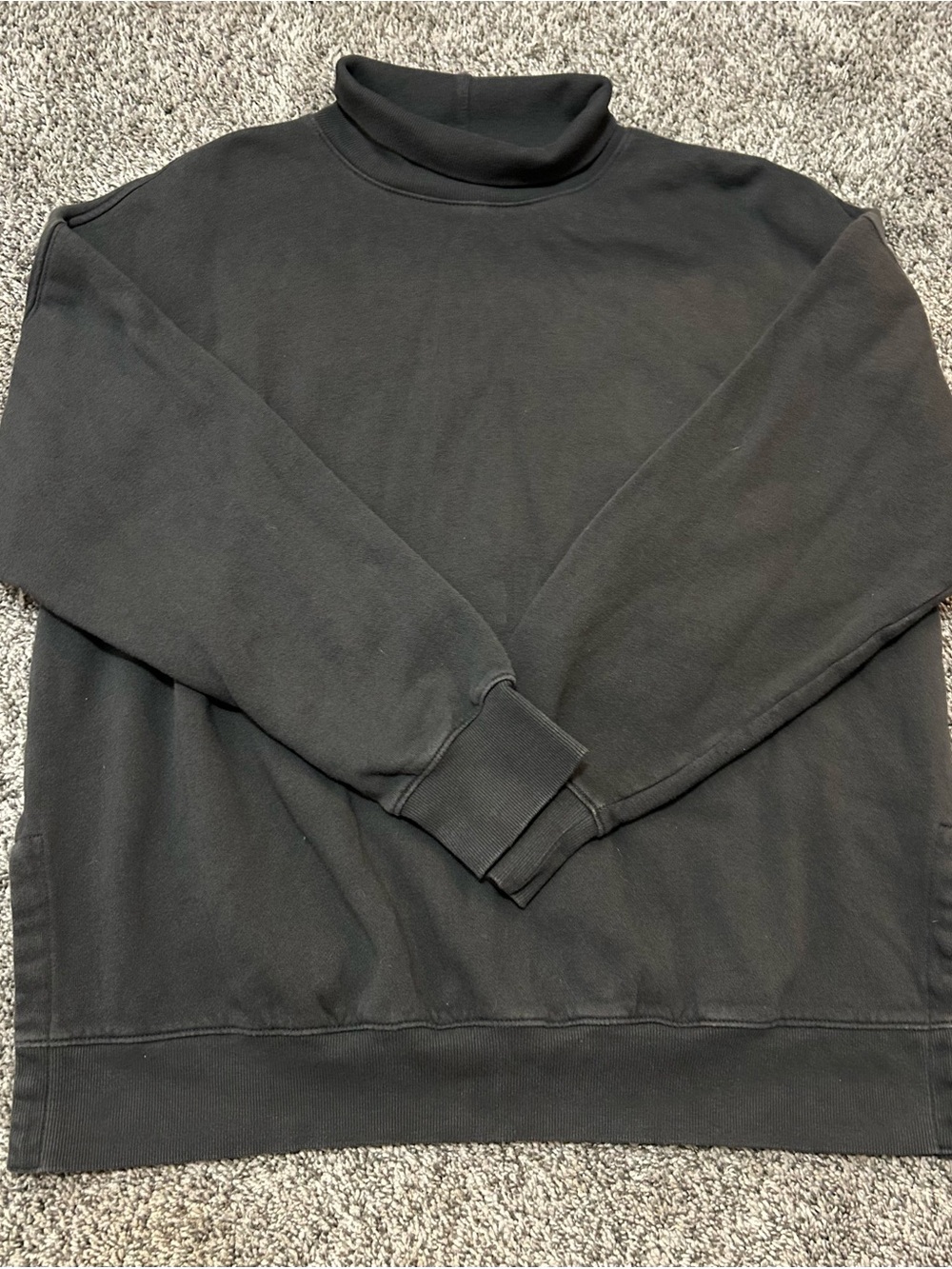 Womenโs Dark Gray Old Navy So Comfy Tunic Pullover, S, Slits On Side- 19